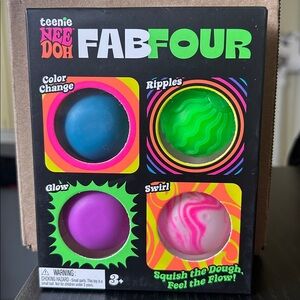 NeeDoh Teenie Fab Four 4-Pack - Assorted Colors